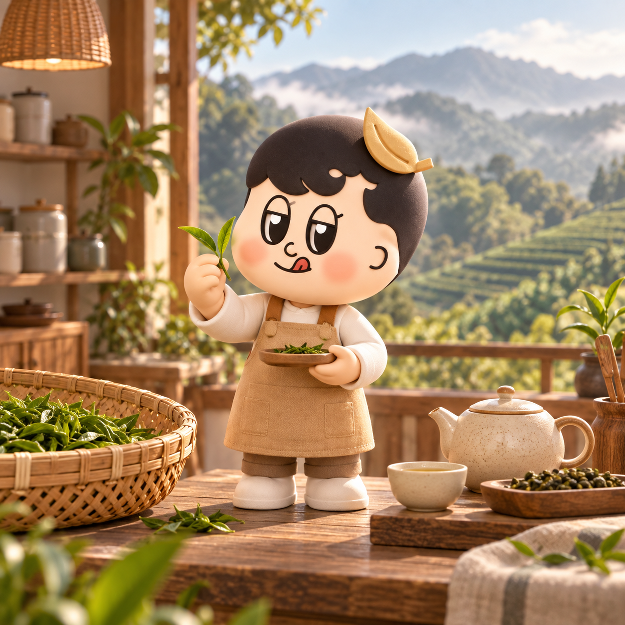 抿寶的立體茶園世界
